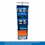 Organizador De Zapatos 6 Pares Niños Closet 64x20x25 cm Azul