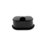 Pasacable Oval Negro 30mm 4und