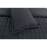 Quilt Negro Sherpa Doble