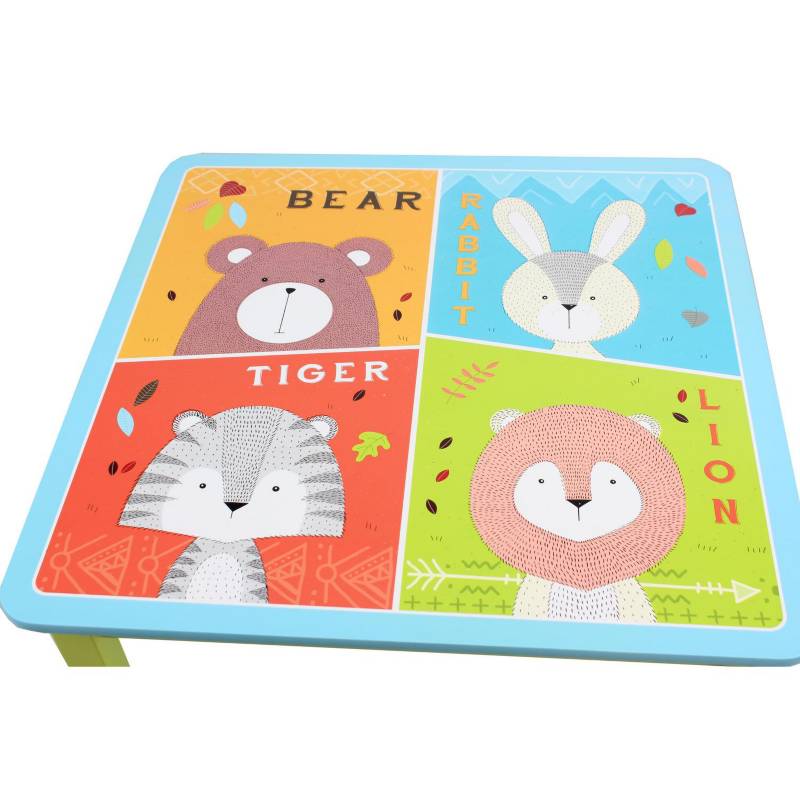 Set Infantil Mesa + 2 Sillas Zoo JUST HOME COLLECTION