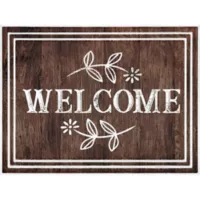 Just Home Collection Tapete Entrada Welcome Daisy 45x60 cm