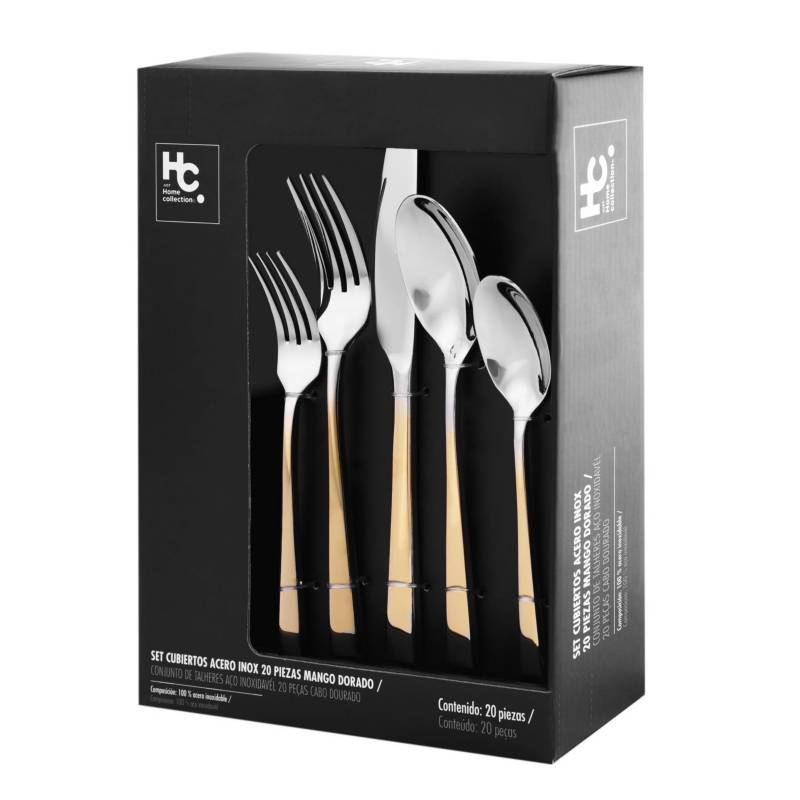 SET CUBIERTOS MANGO (SET DE 4) - Crema  ZARA Estados Unidos de América /  United States