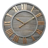 HOMY Reloj Romano 78 cm Gris/Dorado
