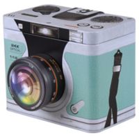 Just Home Collection Caja Metal 3d Camera Celeste