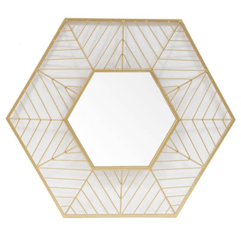 Espejo de Piso Zanzíbar Ovalado 70 cm Dorado Decorativo