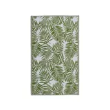 Tapete Terraza Textil Hojas Verde 230x160 cm