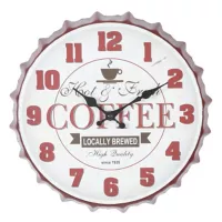 HOMY Reloj Coffee 30cm