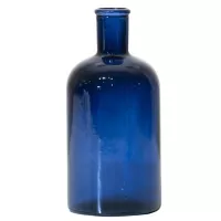 Botella Retro 19.5 Cm Azul