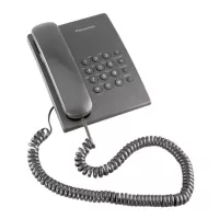 Panasonic Telefono Alambrico Escritorio Basico Negro