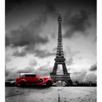 Dimex Fotomural Auto Retro En Paris