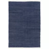 Tapete Chindi Cotton 160x230cm Azul