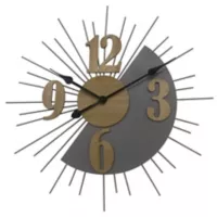 Homy Reloj Pared Medialuna 60cm