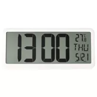Reloj Digital 35x16cm Blanco