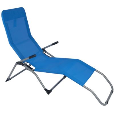 Silla Para Playa Baja Aluminio/Textil Azul KLIMBER