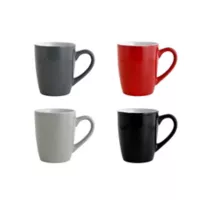 Just Home Collection Setx4 Mugs 370Ml Mix Color