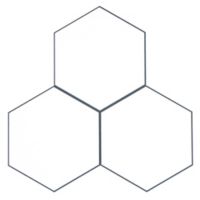 Piso Adhesivo Hexagonal Blanco Caja 1.08m2