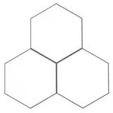 Piso Adhesivo Hexagonal Blanco Holztek