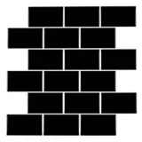 Adhesivo Muro 3d Brick Negro Holztek