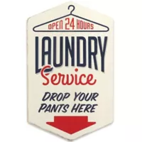 Open Road Brands Cuadro Madera Laundry