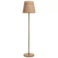 Lámpara de Pie Wooden 1 Luz E27 Nat