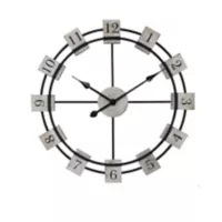 Homy Reloj Pared Black White 60 Cm