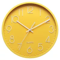 Reloj Muro Wonder 35cm Amarillo