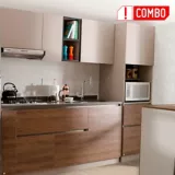 Cocina Integral Savona 1.80 Incluye Mesón Derecho + Alacena Savona