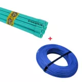 Combo Alambre #12 100 metros azul + Pro pack 10 unidades tubo conduit 1/2 x 3 metros