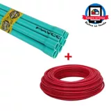 Combo Alambre #12 100 metros rojo + Pro pack 10 unidades tubo conduit 1/2 x 3 metros
