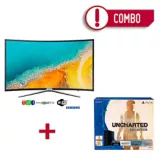 Combo Televisor LED 55 pulgadas FullHD SmartTV Curved + Consola PS4 500GB Uncharted Collection