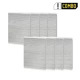 Combo x2 Cielopared 3mt2 PVC Catedral Gris Oscuro 300X25cm 4und
