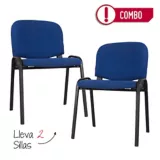 Combo 2 sillas interlocutoras isóceles azules
